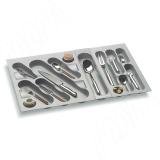 DESIGN Лоток кухонный для столовых приборов для ящика c фасадом 800 мм, цвет серый металлик 6749MT5PZ, фото 4