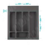 CLASSICA Лоток кухонный для столовых приборов для ящика c фасадом 500 мм, цвет орион серый 6774G420PZ, фото 1