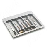 CLASSICA Лоток кухонный для столовых приборов для ящика c фасадом 600 мм, цвет серый металлик 6776MT20PZ, фото 3