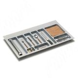 CLASSICA Лоток кухонный для столовых приборов для ящика c фасадом 900 мм, цвет серый металлик 6780MTI10PZ, фото 3