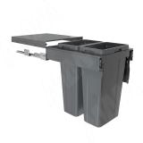 PROBOX LT F45 Система сортировки и хранения, 2 емкости (2x27), креп. фасада, полн.выдв., плавн.закр., графит BRD452-54DG, фото 1