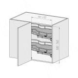 ELEMENT FLOW механизм для углового корпуса, 2 уровня, к-т, правый, графит CSPC.221.45RFS.GR, фото 1
