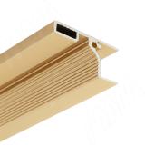 GOLIGHT Профиль-ручка для верхней базы, под светодиодную ленту, золото матовое (анод), L-3000мм GL2.131.816.3000.GL, фото 1