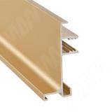 GOLATIME Универсальная профиль-ручка под столешницу, золото брашированное (анод), L-4200 GL2.548A.4200.GLB RU, фото 1