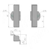 GOLIGHT Внутренний угол для профиля 3565 черный матовый GL3.3565.31554.BLM, фото 3