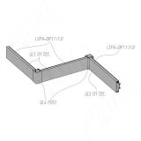 MULTIGOLA Универсальный угол для гола-профиля алюминий матовый (анод) GL4.11951.AL, фото 3