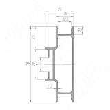 GOLAFLATE Универсальная профиль-ручка, графит (краска), L-4200мм GL5.131.705.4200.9712, фото 2