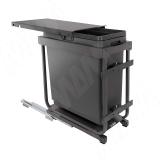 KOMBI 2.0 M30W Система сортировки и хранения, 1 емкость (33л), креп. фасада, полн.выдв., плавн.закр. направл. Nova Pro, крышка-полка KOMBI2GME301SCGMRF, фото 1