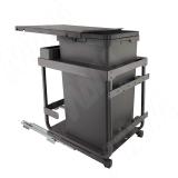 KOMBI 2.0 M40W Система сортировки и хранения, 1 емкость (47л), креп. фасада, полн.выдв., плавн.закр., направл. Nova Pro, крышка-полка KOMBI2GME401ASCGMRF, фото 1