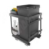 KOMBI 2.0 M45W Система сортировки и хранения, 1 емкость (47л), креп. фасада, полн.выдв., плавн.закр. направл. Nova Pro, без крышек, крышка-полка KOMBI2GME451ASCGMRF, фото 4