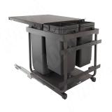 KOMBI 2.0 M50W Система сортировки и хранения, 3 емкости (30л+10л+10л), креп. фасада, полн.выдв., плавн.закр., направл. Nova Pro, крышка-полка KOMBI2GME503SCGMRF, фото 1