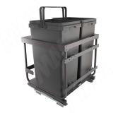 KOMBI 2.0 M60W Система сортировки и хранения, 2 емкости (47л+47л), креп. фасада, полн.выдв., плавн.закр., направл. Nova Pro, крышка-полка KOMBI2GME602ASCGMRF, фото 4