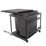 KOMBI 2.0 M60W Система сортировки и хранения, 2 емкости (33л+33л), креп. фасада, полн.выдв., плавн.закр., направл. Nova Pro, крышка-полка KOMBI2GME602SCGMRF, фото 1