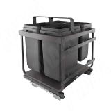 KOMBI 2.0 M60W Система сортировки и хранения, 4 емкости (20л+20л+10л+10л), креп. фасада, полн.выдв., плавн.закр., направл. Nova Pro, без крышек. KOMBI2GME604SCGM, фото 1