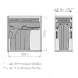 PROBOX F30 Система сортировки и хранения, 1 емкость (1x29), креп. фасада, полн.выдв., плавн.закр., крышка-полка, графит MBN301-29DGMID, фото 5
