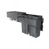 PROBOX MAX F30 Система сортировки и хранения, 2 емкости (2x13), креп. фасада, полн.выдв., плавн.закр., графит MBN302-26DGMAX, фото 2