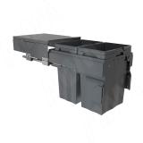 PROBOX F40 Система сортировки и хранения, 2 емкости (2x24), креп. фасада, полн.выдв., плавн.закр., крышка-полка, графит MBN402-48DGMID, фото 1