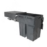 PROBOX F40 Система сортировки и хранения, 2 емкости (2x27), креп. фасада, полн.выдв., плавн.закр., крышка-полка, графит MBN402-54DGMID, фото 1