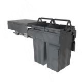 PROBOX F40 Система сортировки и хранения, 2 емкости (2x27), креп. фасада, полн.выдв., плавн.закр., крышка-полка, графит MBN402-54DGMID, фото 2