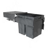 PROBOX F45 Система сортировки и хранения, 2 емкости (2x28), креп. фасада, полн.выдв., плавн.закр., крышка-полка, графит MBN452-56DGMID, фото 1