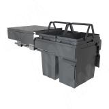 PROBOX F45 Система сортировки и хранения, 2 емкости (2x28), креп. фасада, полн.выдв., плавн.закр., крышка-полка, графит MBN452-56DGMID, фото 2