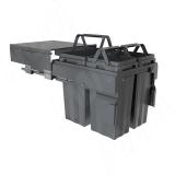 PROBOX F45 Система сортировки и хранения, 3 емкости (2x13+1x28), креп. фасада, полн.выдв., плавн.закр., крышка-полка, графит MBN453-54DGMID, фото 2