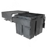 PROBOX MAX F60 Система сортировки и хранения, 4 емкости (2x13+2x24), креп. фасада, полн.выдв., плавн.закр., графит MBN604-74DGMAX, фото 2