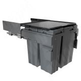 PROBOX MAX F60 Система сортировки и хранения, 4 емкости (2x15+2x27), креп. фасада, полн.выдв., плавн.закр., графит MBN604-84DGMAX, фото 1