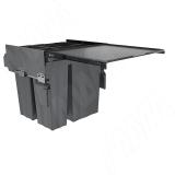 PROBOX MAX F60 Система сортировки и хранения, 4 емкости (2x15+2x27), креп. фасада, полн.выдв., плавн.закр., графит MBN604-84DGMAX, фото 3