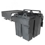 PROBOX MAX F60 Система сортировки и хранения, 4 емкости (2x15+2x27), креп. фасада, полн.выдв., плавн.закр., графит MBN604-84DGMAX, фото 4