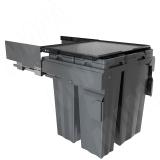 PROBOX MAX F60 Система сортировки и хранения, 4 емкости (2x16+2x31), креп. фасада, полн.выдв., плавн.закр., графит MBN604-94DGMAX, фото 1