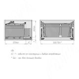 MOVEBIN M60A Система сортировки и хранения, 2 емкости (16,5л+10л), установка в ящик, авт.крышка. MVB060AGM, фото 9