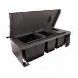 MOVEBIN M80A Система сортировки и хранения, 3 емкости (16,5л+10л+10л), установка в ящик, авт.крышка. MVB080AGM, фото 1