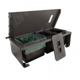 MOVEBIN M80A Система сортировки и хранения, 3 емкости (16,5л+10л+10л), установка в ящик, авт.крышка. MVB080AGM, фото 2