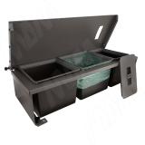 MOVEBIN M90A Система сортировки и хранения, 3 емкости (16,5л+16,5л+10л), установка в ящик, авт.крышка. MVB090AGM, фото 2