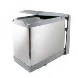 TOWER Система сортировки и хранения, 2 емкости (16л+10л), авт. крышка, нижнее крепление, пластик+нерж.сталь PAI605/1, фото 1