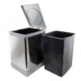 TOWER Система сортировки и хранения, 1 емкость (18л), авт. крышка, нижнее крепление, пластик+нерж.сталь PAI609/1, фото 2