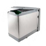 TOWER Система сортировки и хранения, 2 емкости (16л+10л), авт. крышка, нижнее крепление, пластик+алюминий PAL605/1 ALL, фото 1