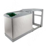 TOWER Система сортировки и хранения, 2 емкости (16л+10л), авт. крышка, нижнее крепление, пластик+алюминий PAL605/1 ALL, фото 2