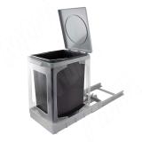 TOWER Система сортировки и хранения, 1 емкость (18л), авт. крышка, нижнее крепление, пластик PAP609/1, фото 1