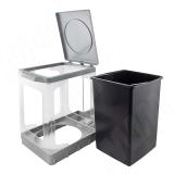 TOWER Система сортировки и хранения, 1 емкость (18л), авт. крышка, нижнее крепление, пластик PAP609/1, фото 2