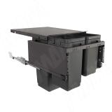 GLOBE 2.0 M50W Система сортировки и хранения, 3 емкости (30л+10л+9л), креп. фасада, полн.выдв., плавн.закр., направл. Nova Pro, крышка-полка PG2GME503SCGMRF, фото 1