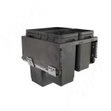 GLOBE 2.0 M50W Система сортировки и хранения, 3 емкости (30л+10л+9л), креп. фасада, полн.выдв., плавн.закр., направл. Nova Pro, крышка-полка PG2GME503SCGMRF, фото 2