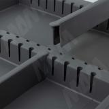 METROPOLIS Система сортировки и хранения, фасад 800мм, 3 емкости с крышкой (15л+15л+15л), цвет серый базальт PTC28080507FC97, фото 4