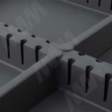 METROPOLIS Система сортировки и хранения, фасад 800мм, 3 емкости с крышкой (15л+15л+15л), цвет серый базальт PTC28080507FC97, фото 5