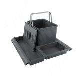 METROPOLIS Система сортировки и хранения, фасад 500мм, 1 емкость с крышкой (12л), крышка, цвет серый базальт PTC22050507FC97, фото 1