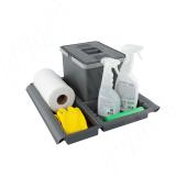 METROPOLIS Система сортировки и хранения, фасад 500мм, 1 емкость с крышкой (12л), крышка, цвет серый базальт PTC22050507FC97, фото 3