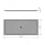 ARIA Поддон 600 мм пластик, прозрачный ПВ1.6016.А1.56, фото 1