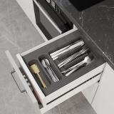 UPPO Лоток кухонный для столовых приборов для ящика c фасадом 300мм, цвет серый базальт R130SC9710, фото 2