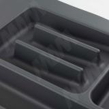 UPPO Лоток кухонный для столовых приборов для ящика c фасадом 400мм, цвет серый базальт R140SC9720, фото 1